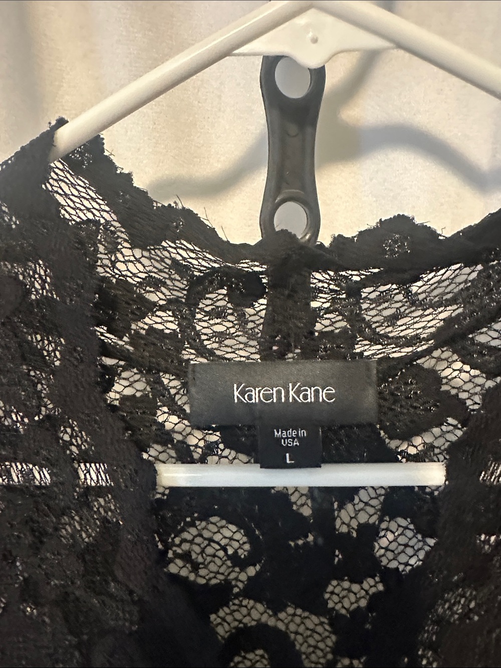Black Lace Sheath Dress - Picture 2 of 4